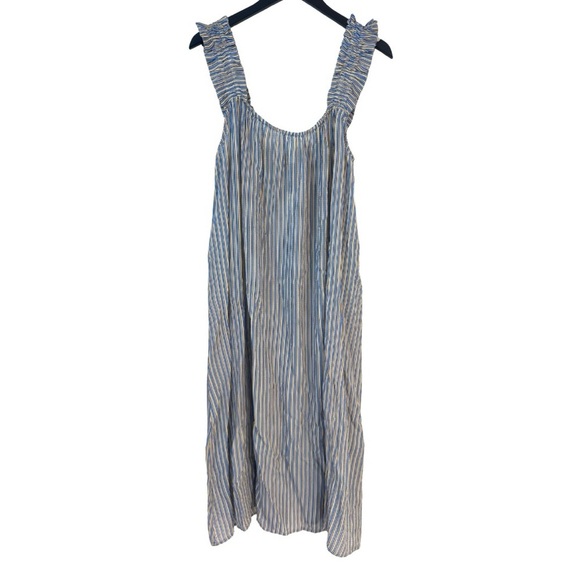 Beck Snodergaard NWT Small Alohi Adeline Sheer Striped Dress Ruffle Sundress - Picture 4 of 15